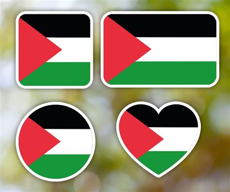 Palestine Sticker Geometric for Laptop, Car, Book, Water Bottle, Helmet ...