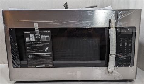 Samsung Me18h704sfs Over The Range Otr Microwave 18 Cu Ft Stainless Steel Ebay