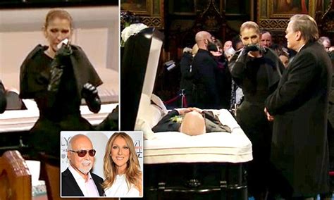 Celine Dion mourns husband René Angélil at open casket at Montreal ...