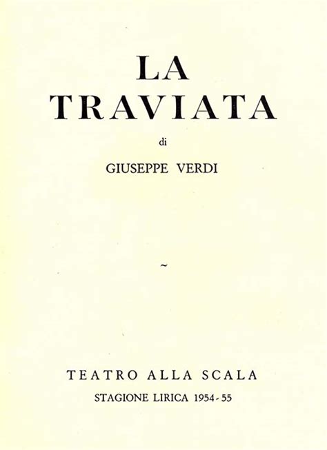 La Traviata Maria Callas Giuseppe Di Stefano Teatro Del