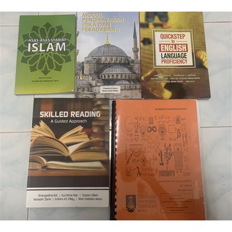 Uitm Buku Preloved CTU101 ELC121 MAT112 CTU151 ELC151 Shopee Malaysia