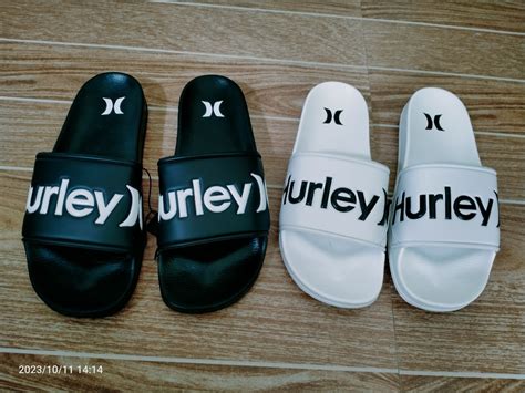 HURLEY SLIDES, Men's Fashion, Footwear, Slippers & Slides on Carousell