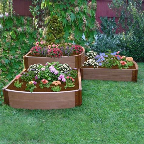 Scenery Solutions 96-in Brown Composite Raised Garden Bed in the Raised ...