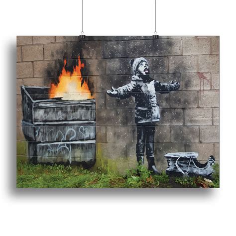 Banksy Seasons Greeting Canvas Print or Poster | Canvas Art Rocks