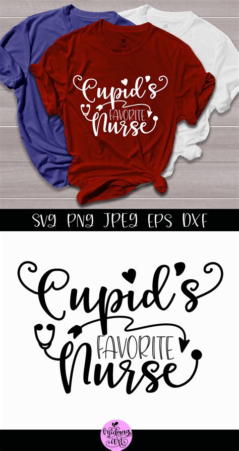 Cupids Favorite Nurse Svg Nurse Valentine Svg By Midmagart Thehungryjpeg