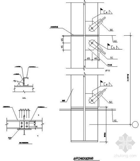 钢结构节点精选之支撑与梁柱连接详图 钢结构节点详图 筑龙结构设计论坛