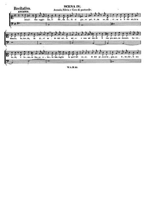 Wolfgang Amadeus Mozart Ascanio In Alba K Pdf