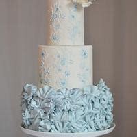 Serenity Ruffle Cake Decorated Cake By Rebekah Naomi Cakesdecor