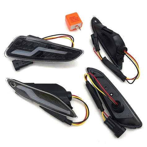 Motorcycle Front Rear Turn Signals Blinker Daytime Running LED Light