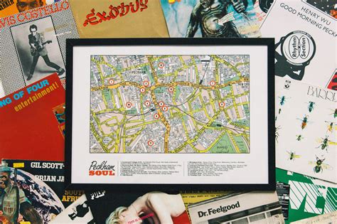 Limited Edition Peckham Sound Map Exploring The Rich Musical History