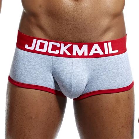JOCKMAIL Gay Underwear Men Boxer Backless Jockstrap String Homme Slip Sexy Erotic Homens