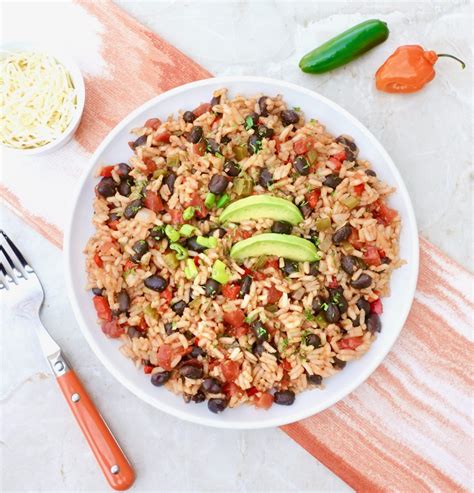 Black Bean Mexican Rice Easy Vegan One Pot Recipe