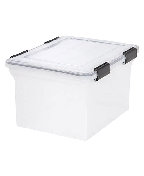 Iris Usa 32qt Letter And Legal Size Weatherpro Airtight Plastic Storage