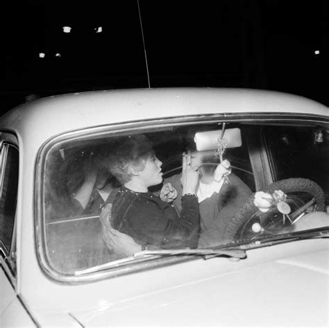 Young Couple Sharing A Cigarette 1961 Oldschoolcool