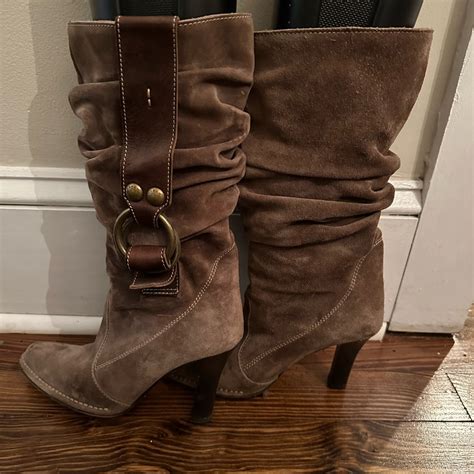 Coach Suede Slouch Boots Gem