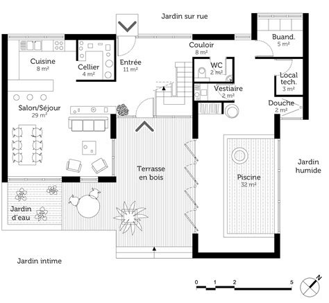 Plan Maison Contemporaine Avec Piscine Int Rieure Ventana Blog