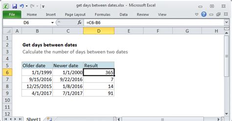 How To Use Excel To Count Days Between Two Dates Microsoft Excel Hot