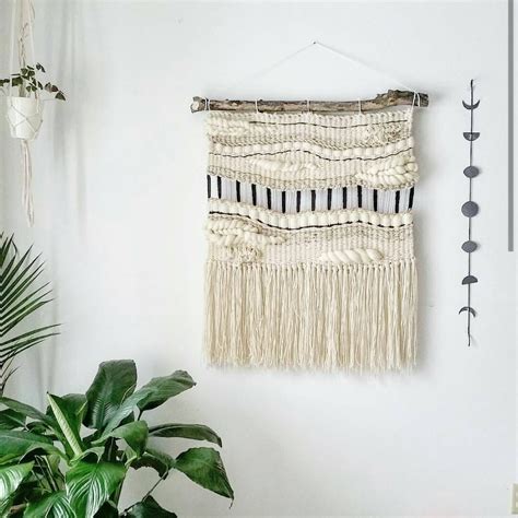 Large Woven Tapestry Wall Hanging Macramé Wall Hanging Mid