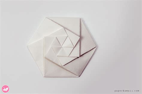 Origami Hexagonal Envelope Tutorial Video Paper Kawaii