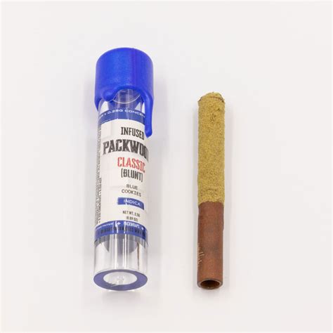 Packwoods Classic Blue Cookies Infused Blunt Pre Roll 1 Pack Indica