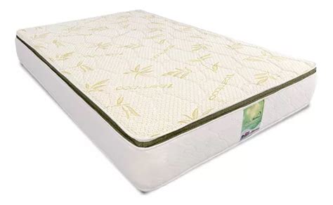 Colchon Matrimonial Memory Foam Resortes Bamboo Bio Mattress Color