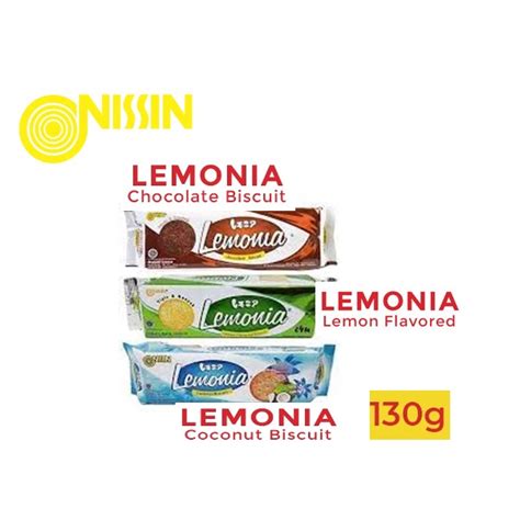 Jual Nissin Lemonia Lemon Original Coconut Chocolate Cookies Tipis Renyah Anytime Snack[130g