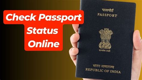 How To Check Passport Status Online In India Track Application Status