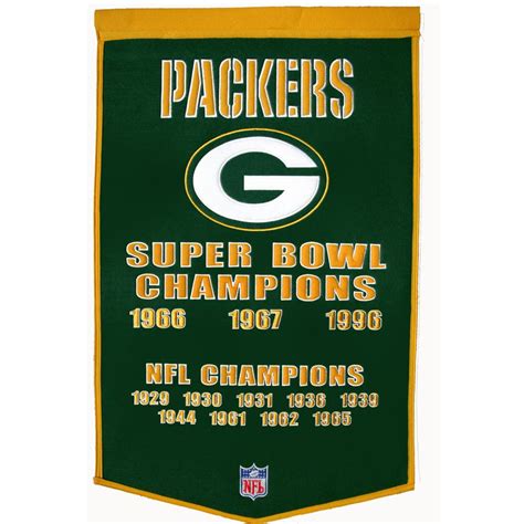 Green Bay Packers Nfl Dynasty Banner 13320695 Shopping Great Deals On