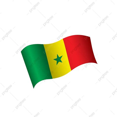 Senegal Flag Illustration Symbol Country Isolated Symbol Banner Png