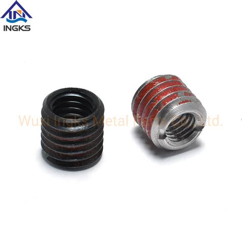 Slotted Self Tapping Threaded Insert Nut With Nylon Patch China Wood