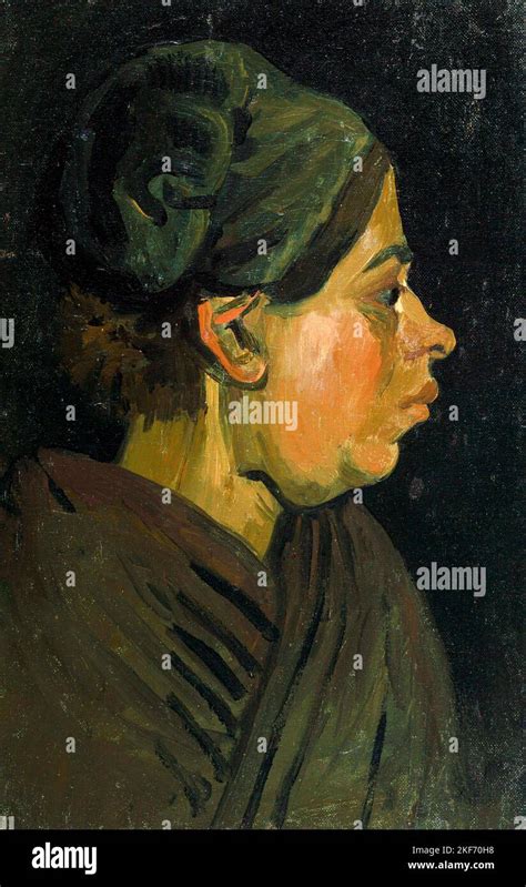 Head Of A Peasant Woman By Vincent Van Gogh Oil On Canvas