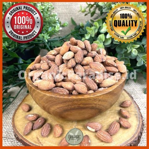 Jual Almond Panggang Asin Gram Fresh Roasted Almond Salted