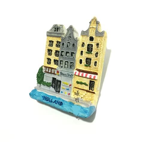 Dutch Tourist Souvenirs 3d Magnetic Refrigerator Resin Post 3d Refrigerator Magnets Sticker