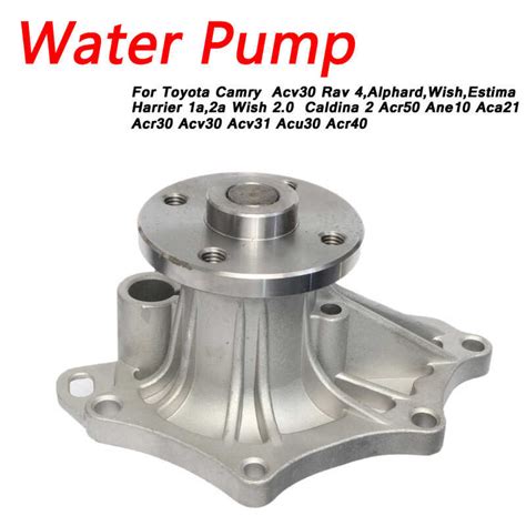 Pump For Water Toyota 2 0 Ane10 CALDINA 2 0 CAMRY Acv30 Acv31 ESTIMA