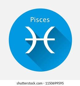 Pisces Sign Vector Illustration Pisces Zodiac Stock Vector Royalty