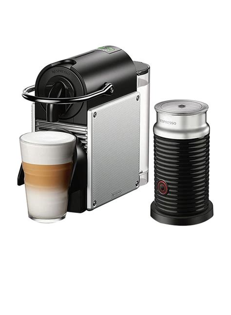 Nespresso Pixie Espresso Machine By DeLonghi With Aeroccino Aluminum