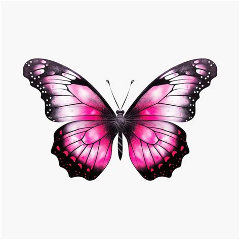 Premium Ai Image A Close Up Of A Butterfly With A Pink Wing On A