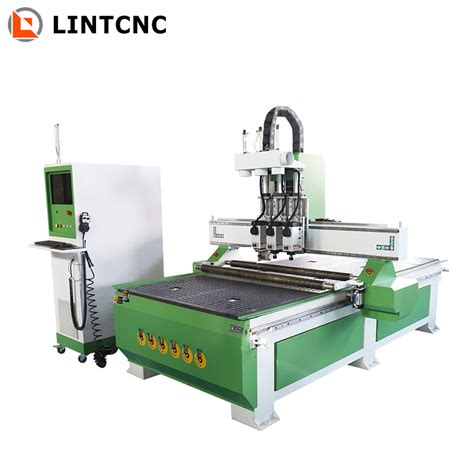 Economical Atc Machine Pneumatic Wood CNC Router With 3 4 Spindles