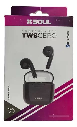 Auriculares Bluetooth Soul Tws Cero Negros Hs Autonomia Color Negro