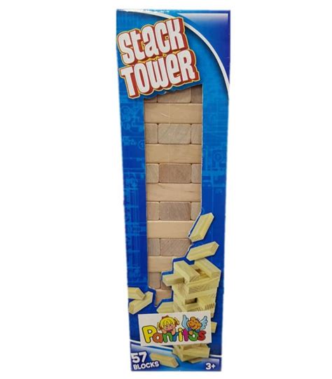 Juego Torre Madera Stack Tower Piezas Panritos Juguetes Panre