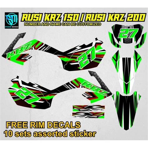 Rusi Krz Krz Full Body Decals Laminated Shopee Philippines