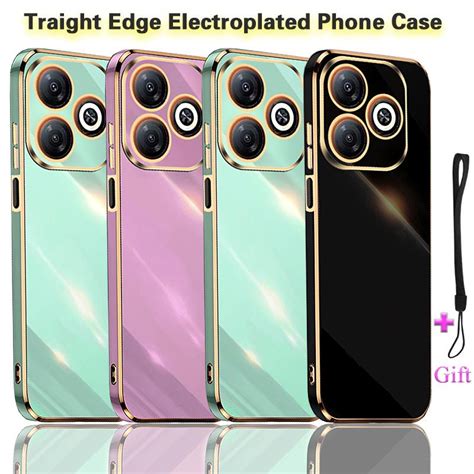 For Tecno Spark GO 2024 BG6 Case Electroplated Phone Casing TPU Phone