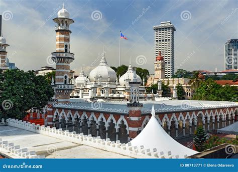 Masjid Jamek Mosque In Kuala Lumpur Editorial Photo Image Of Dome