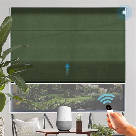 Musclearea Remote Control Roman Blinds Motorized Smart Roman Shades Compatible With