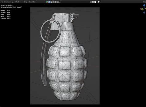 D Model Mk Hand Grenade Vr Ar Low Poly Cgtrader