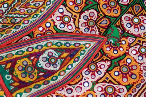 Ahir Tribe Traditional And Multi Colors Homemade Embroidery Arts Close