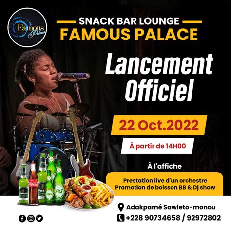 Evénement du week end à Lomé Inauguration en grande pompe du Snack Bar