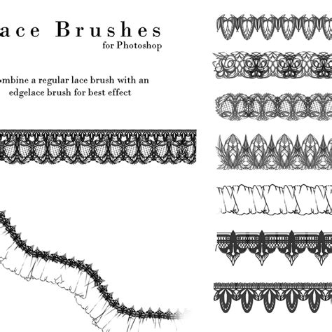 Lace Free Photoshop Brushes Patterns And Vectors