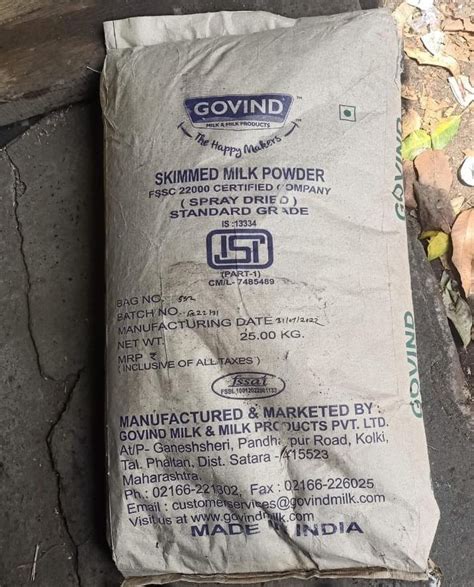 Govind Skimmed Milk Powder Kg At Rs Bag Skim Milk Powder In