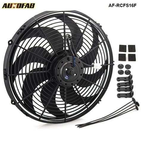 Racing Car Universal V Electric Fan Curved S Blades Radiator